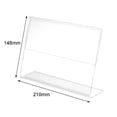 thumbnail image 2 of YLLSF 10pcs Transparent Acrylic Display Stand Desk Display Card Stand photo frame E, 2 of 10