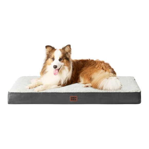 EHEYCIGA Lit pour Chien Grand TG, Lits Orthopédiques TG pour Chiens Très Grands, Matelas pour Chien Lavable avec Housse Amovible et Dessous Antidérapant, Lit pour Animal