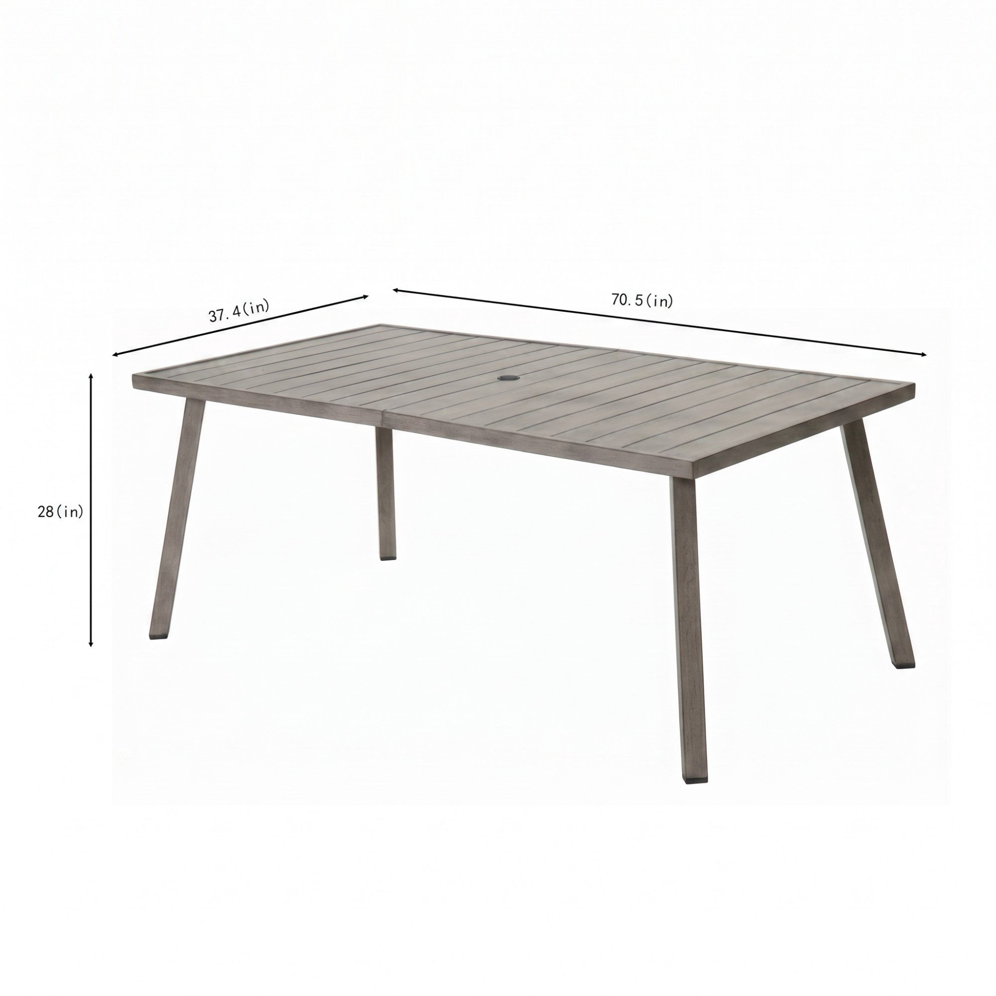 Sailvan Outdoor Iron Table: Side/Coffee/Folding Dining, Weather-Resistant & Sturdy