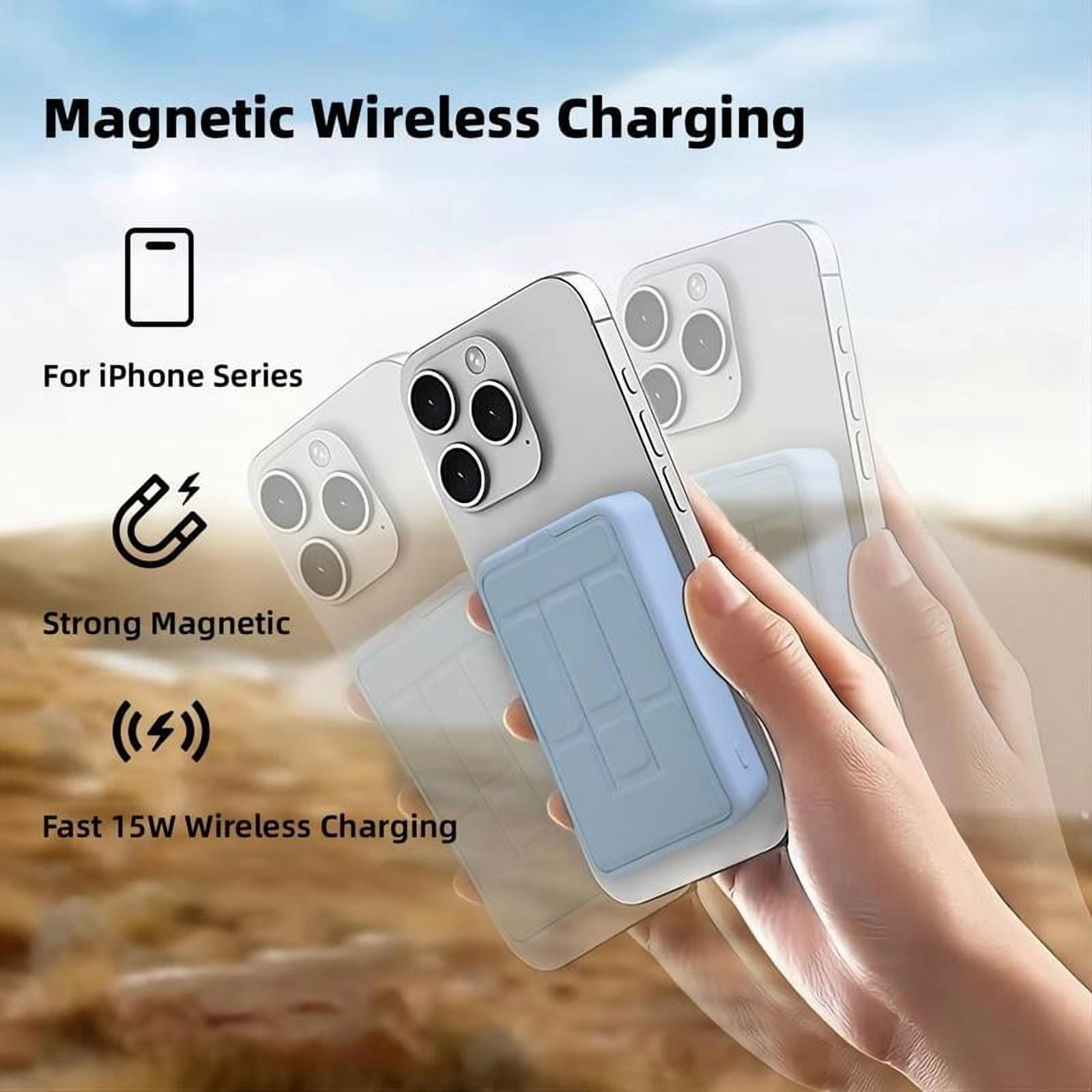 Magnetic Wireless Portable Charger with Stand – 22.5W PD Fast Charging, 10,000mAh Power Bank ‌
