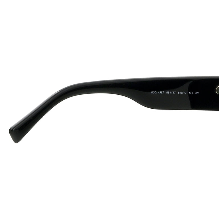 Versace VE 4387 Plastic Womens Rectangle Sunglasses Black  display picture 1