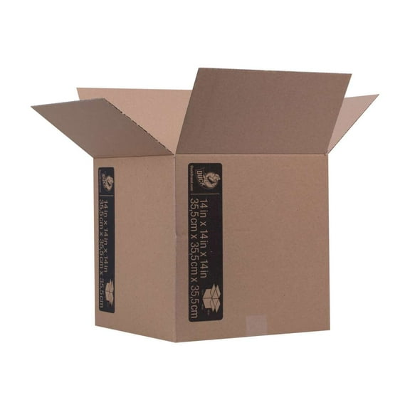 Duck Brand Kraft Box, 14 in. x 14 in. x 14 in., Brown, 1-Count