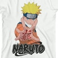 thumbnail image 2 of Naruto Anime Character & Logo Crew Neck Short Sleeve Boy's White T-shirt-Medium, 2 of 4