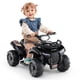 thumbnail image 3 of Costway Coche de juguete eléctrico para niños de 6 V con función de música e historia, cesta de almacenamiento frontal USB, color negro, 3 of 3