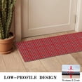 thumbnail image 3 of Red Christmas Plaid Pattern Door Rugs,Washable Non Slip Door Mats Indoor,Decorative Door Mats,Entry Mat Indoor for Entrance,Bedroom,Kitchen,Bathroom,16"x47", 3 of 6
