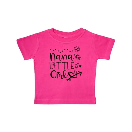 

Inktastic Nana s Little Girl with Hearts Flower and Butterfly Gift Baby Girl T-Shirt
