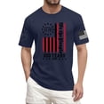 thumbnail image 2 of Hogleaql 250th Anniversary Tops, Men's Crew Neck American Flag Short Sleeve T-Shirts Patriotic Trendy Independence Day Themed Loose Tshirt Navy 3XL, 2 of 6