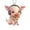 H, variant on Acrylic Cartoon Pig Hanging Decoration with Bead Chain Car Rearview Mirror Pig Ornament Keychain Backpack Animal Pendant Birthday Gift