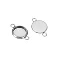thumbnail image 4 of Unique Bargains Pendant Trays, 30 Pack 316 Stainless Steel 8mm Round Bezel Trays Pendant Base with 2 Rings, 4 of 6
