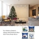 thumbnail image 4 of Ounissouiy 4 piezas funda de cojín de Navidad algodón lino lavable reutilizable decorativo Navidad temática hogar Oficina sofá funda de almohada Kits de decoración para fiestas Ounissouiy HA069237-00B, 4 of 6