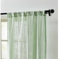 thumbnail image 2 of THD Lynda Faux Linen Textured Semi Sheer Light Filtering Window Rod Pocket Thick Drapery Panels Curtains for Bedroom & Living Room, Pair, 2 of 5
