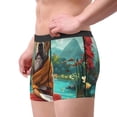 thumbnail image 2 of Kdxio Men's Boxer Briefs with Meditating French Bulldog Print - Comfortable and Breathable Underwear for Everyday Wear, 2 of 5