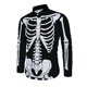thumbnail image 3 of Camisas de manga larga de Halloween para hombre, camisa con estampado de cabeza de calabaza, camisa informal de calle para adultos, blusa con botones y estampado, traje de fiesta, 3 of 5