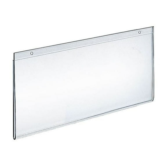 Acrylic Horizontal Wall Mount Sign Holder (11"W x 7"H)