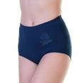 thumbnail image 1 of Angelina Cotton Classic High-Rise Briefs with an Embossed Rose (6-Pack), 1 of 6