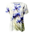 thumbnail image 4 of Patlollav Womens Short Sleeve Tops Casual Fashion Summer Round-Neck T-Shirt Blouse, 4 of 6