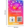 thumbnail image 4 of Étiquette Réutilisable Personnalisée-Tap/QR Carte de Révision Instagram - 1 Pack Carte de Révision Instantanée Instagram - Code QR et Cartes NFC pour Entreprise, Carte Tap, 4 of 5