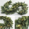 thumbnail image 5 of 6FT Christmas Garland Cedar Garland with 9.8FT LED Lights String, Greenery Plant for Christmas Decorations Table Mantle Background Wall Room Outdoor Indoor Winter Decoration, 5 of 5