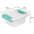 thumbnail image 6 of Sterilite Mini Clip Storage Box, 6 Pack, & Medium Clip Storage Box, 4 Pack, 6 of 11