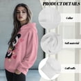 thumbnail image 6 of COEQINE Sweatshirts Pullover Casual Long Sleeves Women's Hoodies Soft Oversized Hooded Outfits Sweatshirt Y2K Cozy Fashion Loose Fit Crewneck Printing Panda Pink Lightweight, L, 6 of 7