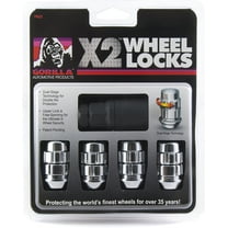 Gorilla Automotive (71631X) 12mm x 1.50 Thread Size Acorn Chrome X2 Wheel Lock, (Pack of 4)