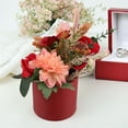 thumbnail image 4 of Raindrops  Round Boxes with Lids Flower Arrangement Hug Bucket, 4 of 8