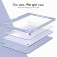 thumbnail image 4 of DTTOCASE iPad 6th / 5th Generation Case,iPad Air 2 & 1 Case,Clear 9.7 Inch Cove-Lavender, 4 of 7
