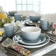 thumbnail image 2 of Euro Ceramica Fez Reactive 16 Piece Dinnerware Set (Cereal Bowl Assorted) - Service for 4 Grey, 2 of 5