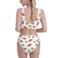 thumbnail image 5 of High Waisted Bikini Sets For Women, Cute Watermelon Kiwi Swimsuits Tummy Control, Two Pieces Bathing Suit, 5 of 8