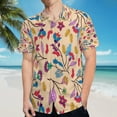 thumbnail image 5 of High Quality Hawaiian Shirts for Men Short Sleeve Aloha Beach Shirt Floral Summer Casual Button Down Shirts Blouses UJGKVW, 5 of 7