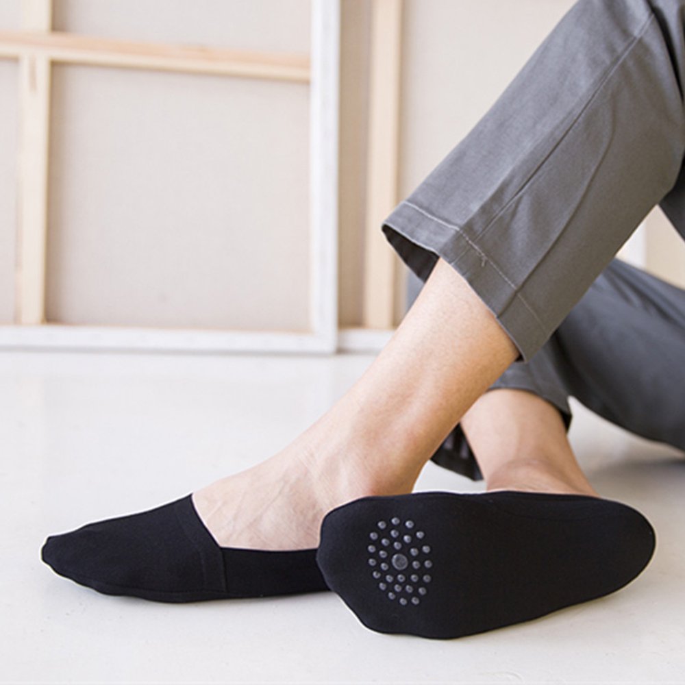 MeterMall Men No Show Boattype Socks Breathable Non Slip Sweatabsorb Cotton Sock Walmart
