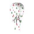 thumbnail image 4 of Wutalume Christmas Print Adjustable Work Beanie, Casual Washable Skull Cap for Women, Perfect for Nurse, Chef, or Salon, Ponytail Friendly,White, 4 of 6