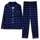 RKSTN Pajamas Set Pajamas for Women Set Hauts à Manches Longues et Pantalons Amples à Carreaux Home Canada – image 1 sur 2