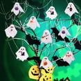 thumbnail image 3 of 8-Piece Hanging Ghost Decorations, 3D Bar Props, Colorful Small Hand Puppet Ghosts for Halloween Party Decor, Indoor and Outdoor Hanging Accents, 1Pack A, 3 of 6