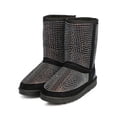 thumbnail image 5 of Jubilee DG80 Women Suede Studded Rhinestone Round Toe Fur Lining Winter Boot, 5 of 5
