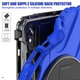 thumbnail image 5 of For Samsung Galaxy Tab S10 Lite/S10 FE/S9 FE/S9 Case 10.9 inch SM-X406/SM-X520/SM-X510/SM-X710, 360 Hand Strap, Shoulder Strap, Kickstand, Rugged Drop Protection, Blue, 5 of 7
