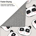 thumbnail image 6 of Honeii Cute Panda for Dish Drying Mat for Kitchen Counter, Non-slip Rubber Backed, Hide Stain Kitchen Super Absorbent Draining Mat, Dish Rack Pad, 6 of 8