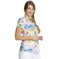 thumbnail image 4 of Dickies EDS Medical Scrubs Top for Women V-Neck DK700, S, California Dream, 4 of 7