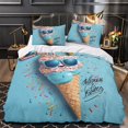 thumbnail image 3 of 3D Ice Cream Printed Comforter Cover Set Children Adult Unique Design Bedding Set Bedroom Decor,Twin (68"x86"), 3 of 5
