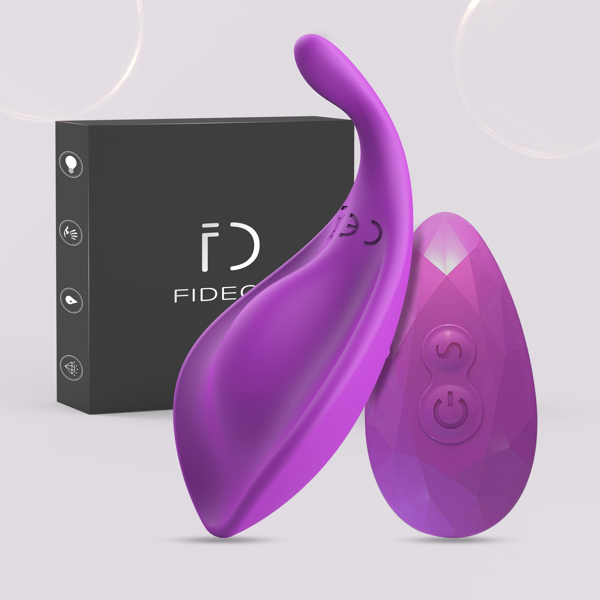 Wearable Butterfly Vibrator with Remote Control, FIDECH Clitoral G-Spot  Stimulation with 7 Vibration Modes, Adult Sex Toys for Women Couple, Purple  