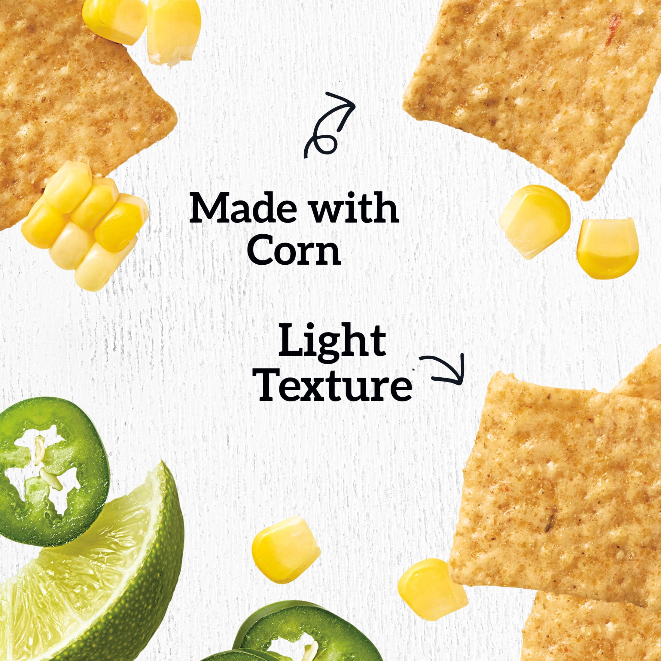 GOOD THINS Jalapeño & Lime Corn & Rice Snacks Gluten Free Crackers, Snack Crackers, 3.5 oz