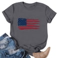 thumbnail image 2 of Vetsdori USA Years Anniversary Shirts for Women Patriotic Graphic Pullover Red White and Blue Fourth of July Independence Day Summer,Crew Neck Casual Womens Tops Short Sleeve, 2 of 5