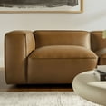 thumbnail image 4 of Modway Auren 5-Piece Upholstered Vegan Leather Modular L-Shaped Sofa in Camel, 4 of 9