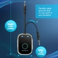 thumbnail image 4 of Swiifome Bluetooth Transmitter Receiver for TV, 2-in-1 Bluetooth 5.3 Adapter for Airplane, Gym Equipment, Cars, for up to 2 Wireless Headphones/Cell Phones, 4 of 8
