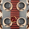 thumbnail image 2 of Fingercraft Table Runners, Buffalo Plaid Cotton Table Centerpieces, Dresser Décor for Home and Dining Rust Black-72, 2 of 6