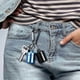 thumbnail image 5 of 4 Pack Ear Plug Carrying Case Keychain, Portable Keychain Pill Holder Case, Waterproof Metal Earplug Case Pill Container, 5 of 5