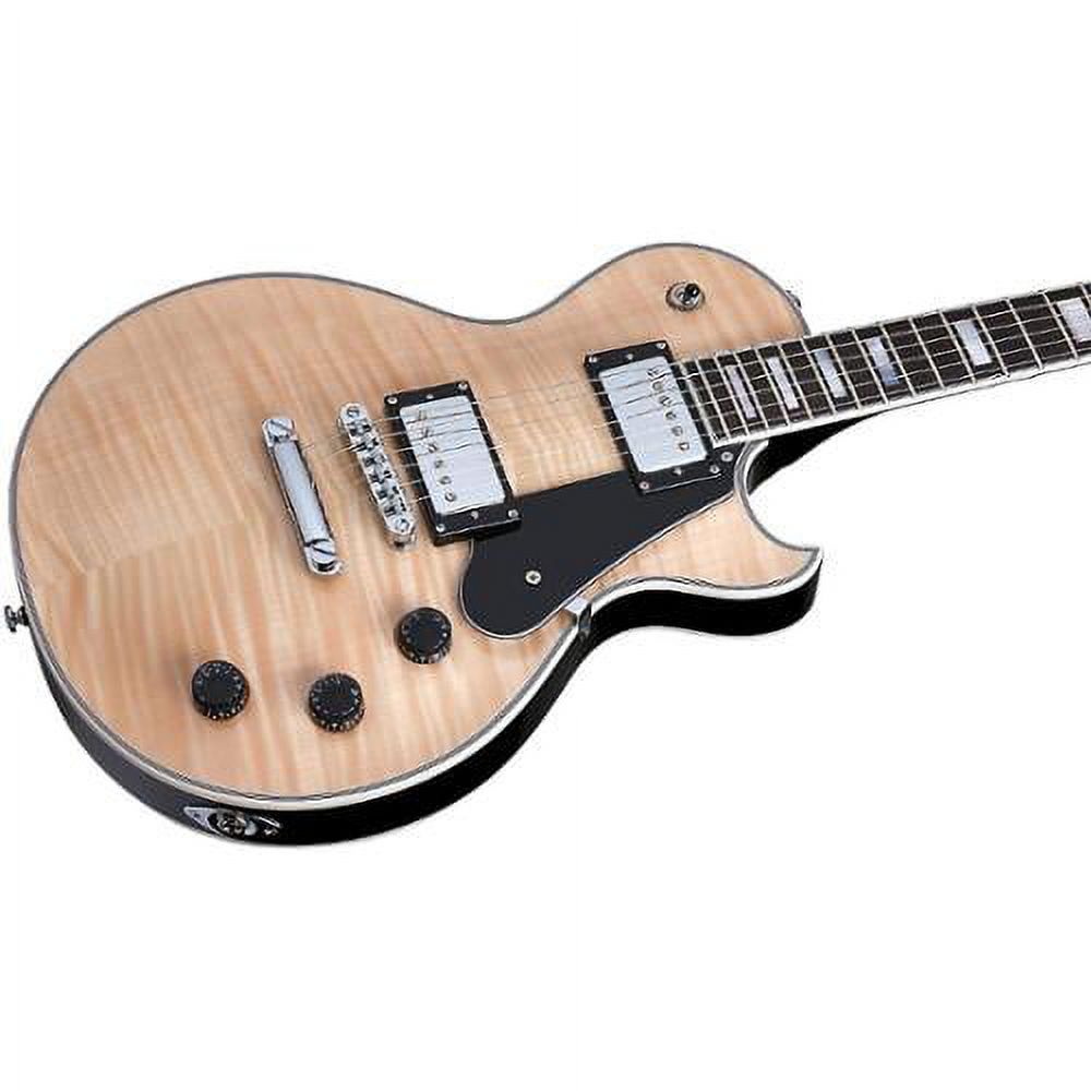 Schecter Solo-II Custom Singlecut Electric Guitat - Gloss Natural w/Black Back