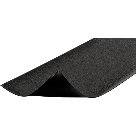 Notrax 411 Sof-Tred™ 2' x 3' x 3/8" Anti Fatigue Mat, Enhanced Slip Resistance with Beveled Edges and Pebbled Surface, Ideal for Industrial and Commercial Workplaces, Black, 411S0323BL CA1