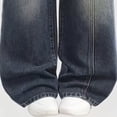thumbnail image 4 of JLMSPLWG Bootcut Denim Jeans for Boys High Waist Pants with Bows Graphic Tween Boy Personalized Preppy Denim Jeans Boy Y2k Hip Hop Jean with Pockets Kids Clothes 5T, 4 of 7