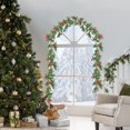 thumbnail image 2 of Liquidation! Guirlande de Noël aux Baies Rouges avec Feuilles Vertes Guirlande de Houx Artificielle Filaire Décorations de Noël pour Cheminée Intérieure Extérieure Manteau Escaliers Table Décoration de Vacances d'Hiver Nouvel An, 2 of 9